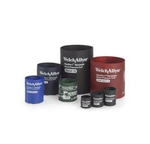 Welch Allyn Blood Pressure Cuff FlexiPort Infant / Child / Adult Thigh Multi Cuff Sizes Assorted Size Range Nylon Cuff - REUSE-ACC-MON