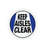 Healthmark Floor Signs "Keep Aisles Clear" - 24" x 24" in - HMK-FS-KAC