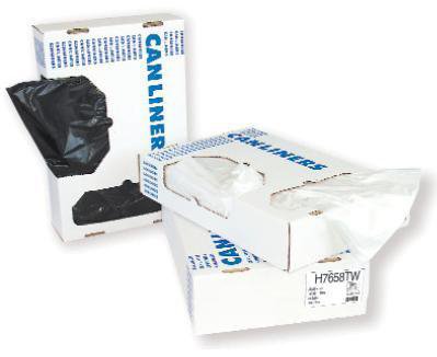 Saalfeld Redistribution Heritage Trash Bag Light Duty 12 - 16 gal. Black LLDPE 0.35 Mil. 24 X 32 Inch Twist Tie Flat Pack - D4832RK