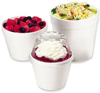 Saalfeld Redistribution Dart Food Container White Disposable Foam - 8SJ12