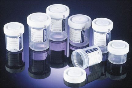 Samco Wide-Mouth Bio-Tite - Specimen Container 53 mm Opening 90 mL (3 oz.) Screw Cap Patient Information Sterile - 02 1038