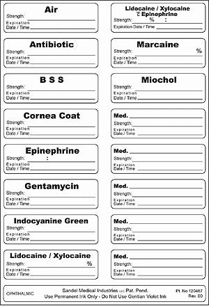 Correct Medication Labeling System - Label Kit - 3360