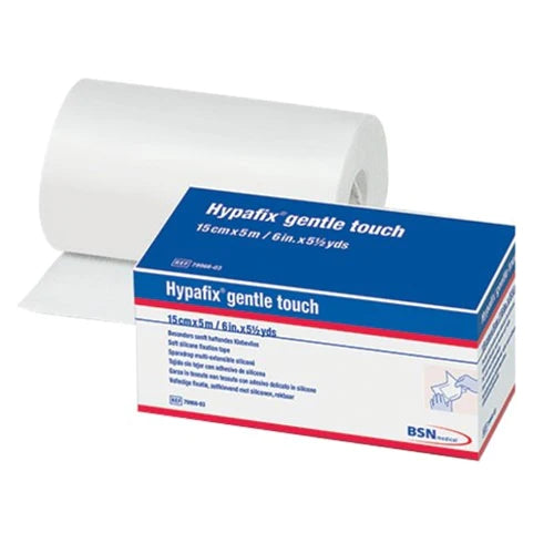 Hypafix Gentle Touch - Dressing Retention Tape with Liner Skin Friendly Nonwoven 2 Inch X 5-1/2 Yard White NonSterile - 7996601