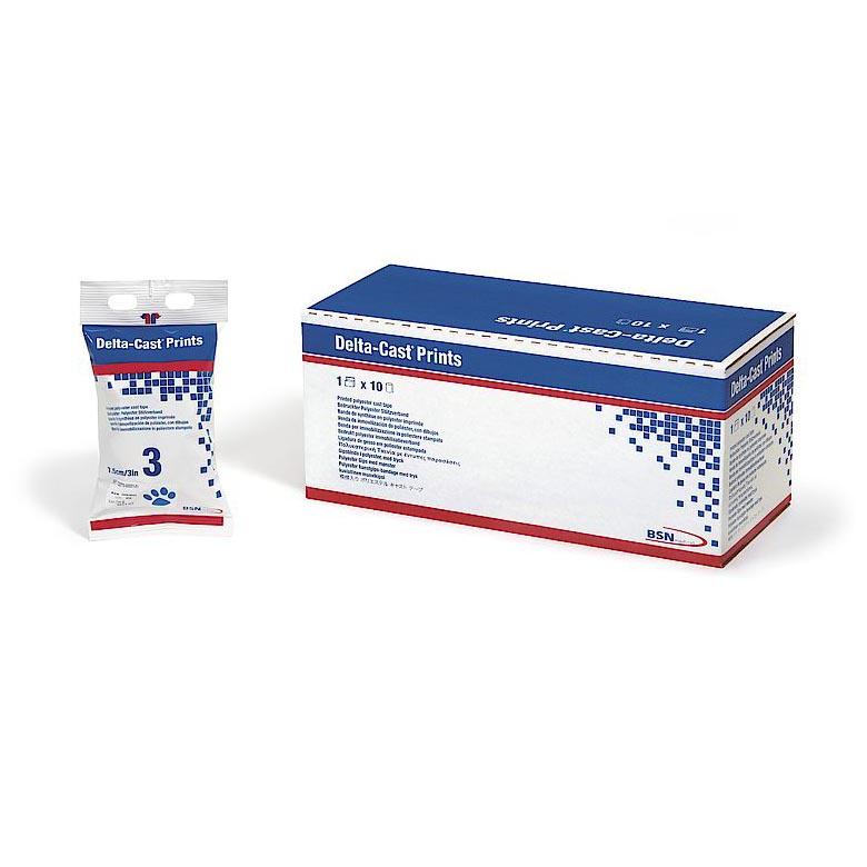 BSN Medical Delta-Cast Cast Tape 3 Inch X 12 Foot Polyester Hearts Print - 7270861