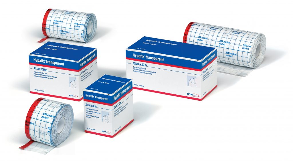 BSN Medical Hypafix Transparent Dressing Retention Tape Skin Friendly Polyurethane Film 6 Inch X 11 Yard Transparent NonSterile - 7237802