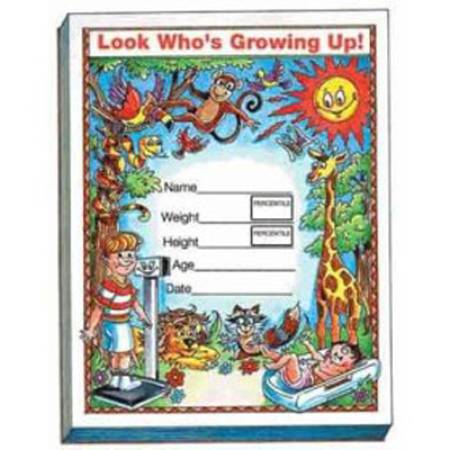 Seca Grow Minder Growth Recorder Chart 4-1/4 X 5-1/2 Inch - 102