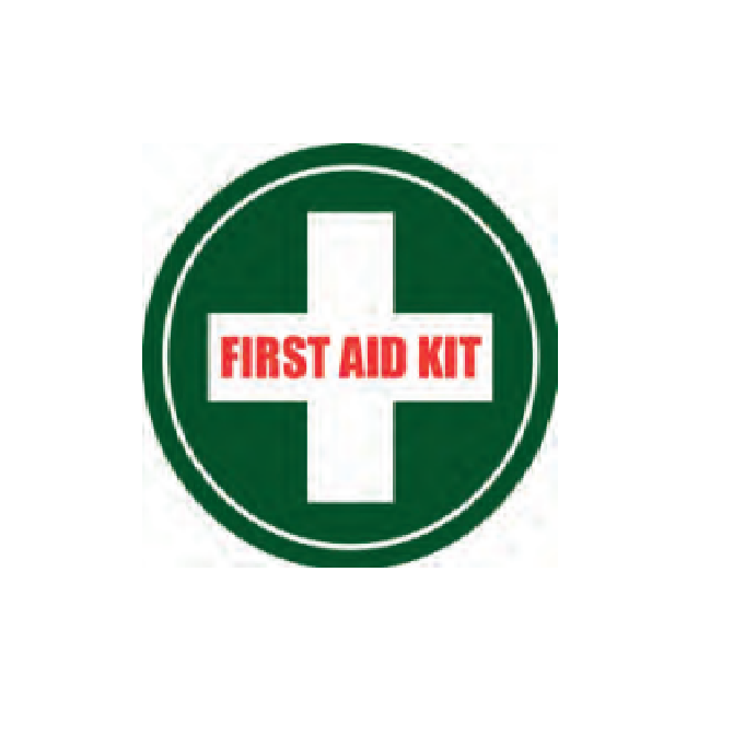 Healthmark Floor Signs, "FirstAid" - 24" x 24" in, - HMK-FS-FA