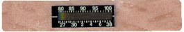 DermaTherm - Single Patient Skin Thermometer 26 to 38 °C / 79 to 101 °F Line Indicator Display - 2100PB