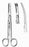 BR Surgical HerMann Dissecting Scissors Mayo 9 Inch Length Surgical Grade Stainless Steel / Tungsten Carbide NonSterile Finger Ring Handle Curved Blunt/Blunt - H108-16523