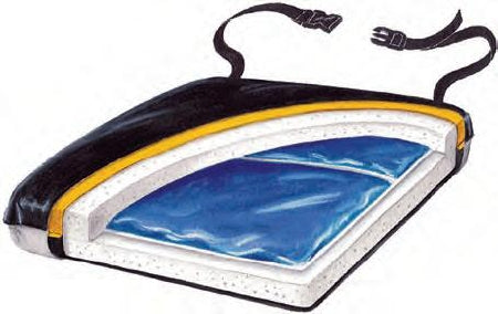 Skil-Care Thin-Line Econo-Gel Seat Cushion 16 W X 16 D X 1-1/2 H Inch Foam / Gel - 751172