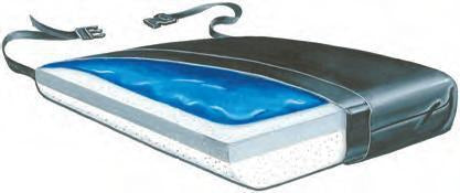 Thin-Line Ultra - Seat Cushion 20 W X 16 D X 4 H Inch Foam / Gel - 754334