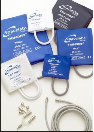 Spacelabs Medical Tru-Cuff Blood Pressure Cuff, 1 Tube Bladder Adult Arm Standard 23 - 33 cm Nylon - 714-0023-00