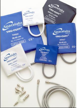 Spacelabs Medical Tru-Cuff Blood Pressure Cuff, 1 Tube Bladder Adult Arm Small 17 - 25 cm Nylon - 714-0021-00