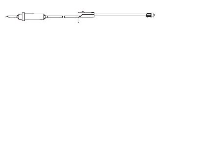 Medex - Primary IV Administration Set 20 mL / Hr Drip Rate 75 Inch Tubing 1 Port - MX821L