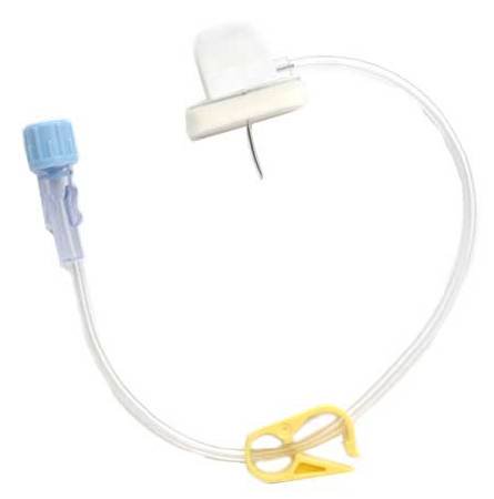 Smiths Medical Gripper Huber Infusion Set 22 Gauge 3/4 Inch 8 Inch Tubing Without Port - 21-2733-24