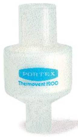 Smiths Medical Portex Thermovent 1200 Heat and Moisture Exchanger 24 @ 1000 mg H2O / L @ Vt 0.4 @ 30, 1.2 @ 60, 2.4 @ 90 mg H2O at L/min - 100/582/000