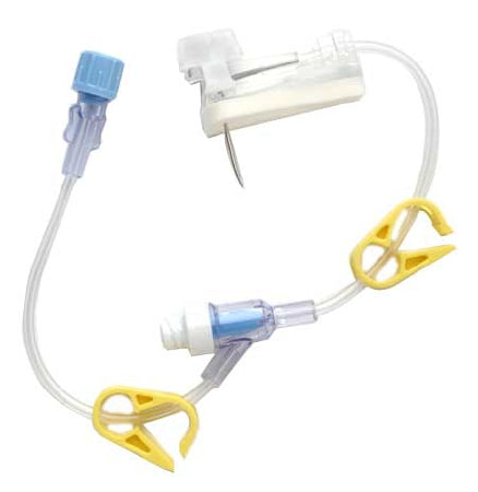 Gripper Plus - Huber Infusion Set 20 Gauge 32 mm 8 Inch Tubing Luer Lock Needleless Port - 21-2967-24