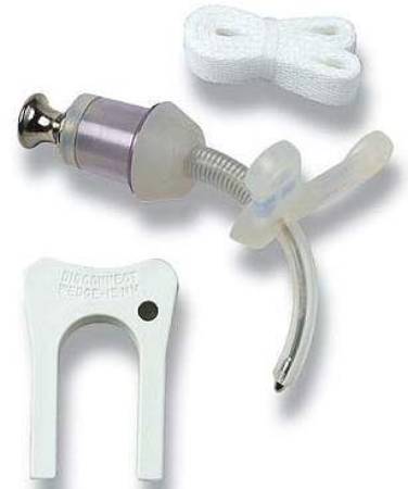 Bivona FlexTend Plus - Tracheostomy Tube V Neck Flange Size 4.5 Uncuffed - 60PFP45