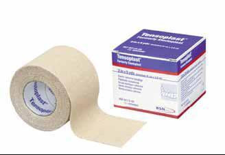 BSN Medical Tensoplast Elastic Adhesive Bandage 4 Inch X 5 Yard Medium Compression No Closure Tan NonSterile - 2601002