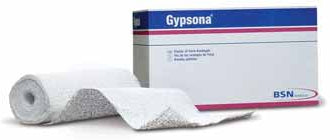 Gypsona S - Plaster Bandage 4 Inch X 12 Foot Elastic / Plaster of Paris White - 30-7324