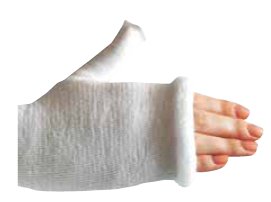 BSN Medical Delta Terry-Net Thumb Spica Stockinette 2 X 19 Inch, Synthetic Fiber, Long Arm, 10/CS - 53121