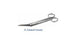 BSN Medical Bandage Scissors Esmarch 8 Inch Length Surgical Grade Stainless Steel Finger Ring Handle Angled Blunt/Blunt - 21-0083