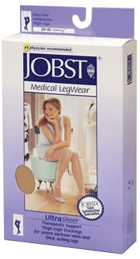 JOBST Ultrasheer - Compression Stocking Knee High Small Midnight Navy Closed Toe - 121508