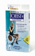 JOBST Ultrasheer - Compression Stocking Knee High Large Black Closed Toe - 119423