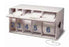 Gypsona - Plaster Roll Immobilizer Dispenser 3 Station Dispenser, 3 / 4 / 6 Inch Slots, HInged Door, Cutting Guide - GPS-3CD