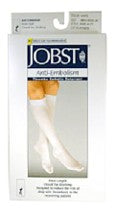 JOBST - Anti-embolism Stocking Knee High Large White Closed Toe - 111474