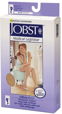 BSN Medical Jobst Compression Stockings JOBST Knee High Large / Petite Silky Beige - 119618