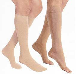 JOBST Relief - Compression Stocking Knee High Large / Full Calf Beige Closed Toe - 114810