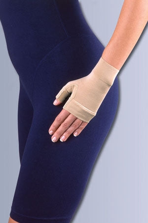 Bsn Medical Compression Glove Jobst Ready-To-Wear Fingerless Small Over-The-Wrist Ambidextrous Stretch Fabric - 101325
