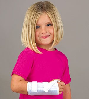 BSN Medical Microban Wrist Splint Contoured Left Hand Blue Youth - 22-300320