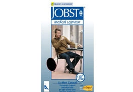 BSN Medical JOBST CasualWear Compression Socks Knee High Medium Black Closed Toe - 113117
