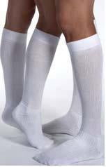 BSN Medical JOBST ActiveWear Compression Stockings Knee High Small Cool White Closed Toe - 110489