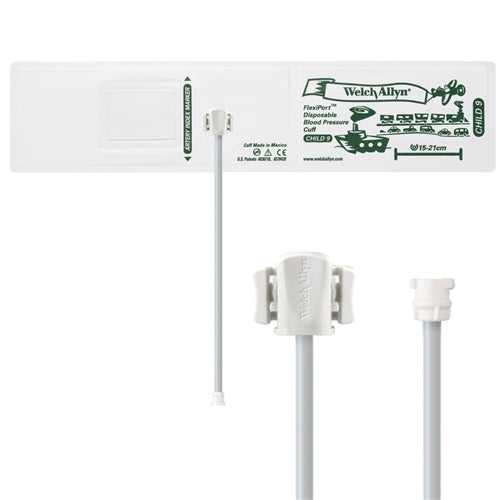 Welch Allyn Cuff, Soft, Locking Connector, 1-Tube, Child, 20 per Pack - SOFT-09-1MQ