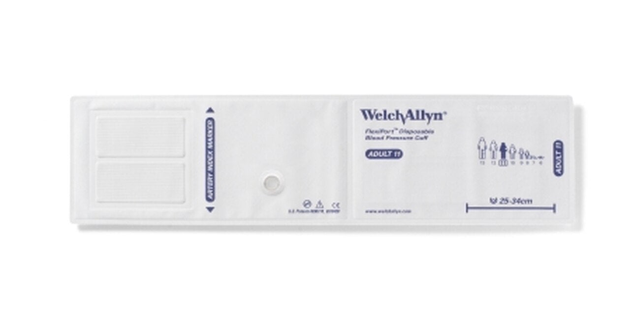 Welch Allyn Cuff, Soft, Adult, 2-Tube, BVC - SOFT-11-2BVC
