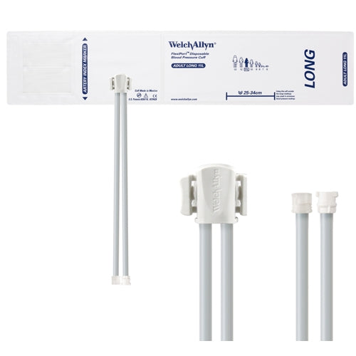 Welch Allyn Cuff, Soft, AD Long, 2-Tube, MF - SOFT-11L-2MF