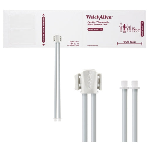 Welch Allyn Cuff, Soft, LG AD, 2-Tube, SC - SOFT-12-2SC