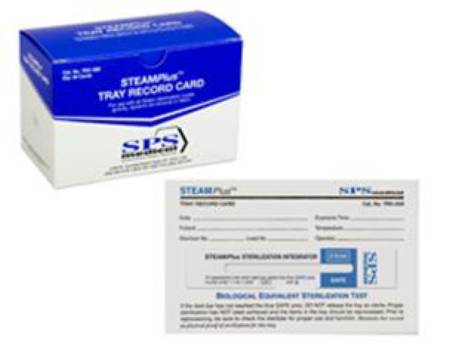 SPS Medical Supply STEAMPlus Sterilization Record Card Steam - TRC-050