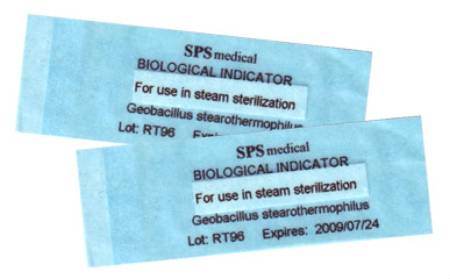 SPS Medical Supply SporView Sterilization Biological Indicator Strip Steam / EO Gas / Dry Heat / Chemical Vapor - BS-106