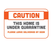 BeSafe Messaging Commercial Wall Decals - Orange & White, 6" x 9", Pack of 3