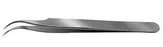 Bausch+Lomb - Forceps Jeweler 4-1/4 Inch Length Stainless Steel NonSterile NonLocking Thumb Handle Curved Fine Pointed Tips - E1947 7