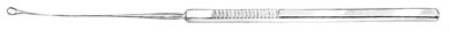 Bausch+Lomb - Ear Curette Shapleigh 6-2/5 Inch Length Flat Handle Size 2 Tip Serrated Loop Tip - N0405 2