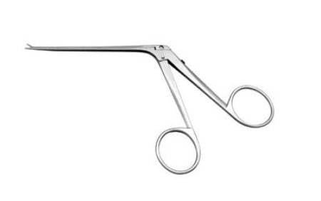 Bausch+Lomb - Ear Forceps 136 mm Stainless Steel NonSterile Finger Ring Handle Straight 5 mm Fine Serrated Jaws - X0240