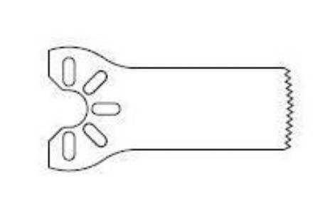 Stryker Precision Thin Saw Blade Sagittal 9 Cutting Edge X 25 Cutting Depth X 0.38 Material Thk mm Medium, Radial Edge, Fine Tooth - 2296003111
