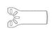 Stryker Precision Thin Saw Blade Sagittal 9 Cutting Edge X 25 Cutting Depth X 0.38 Material Thk mm Medium, Radial Edge, Fine Tooth - 2296003111
