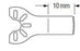 Stryker Saw Blade Sagittal 9 Cutting Edge X 31 Cutting Depth X 0.51 Material Thk mm Medium, Radial Edge, Fine Tooth - 2296033125
