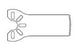 Stryker Precision Thin Saw Blade Sagittal 9 Cutting Edge X 31 Cutting Depth X 0.38 Material Thk mm Medium, Radial Edge, Fine Tooth - 2296003125
